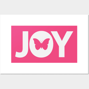 Joy being joyful - Text design Posters and Art